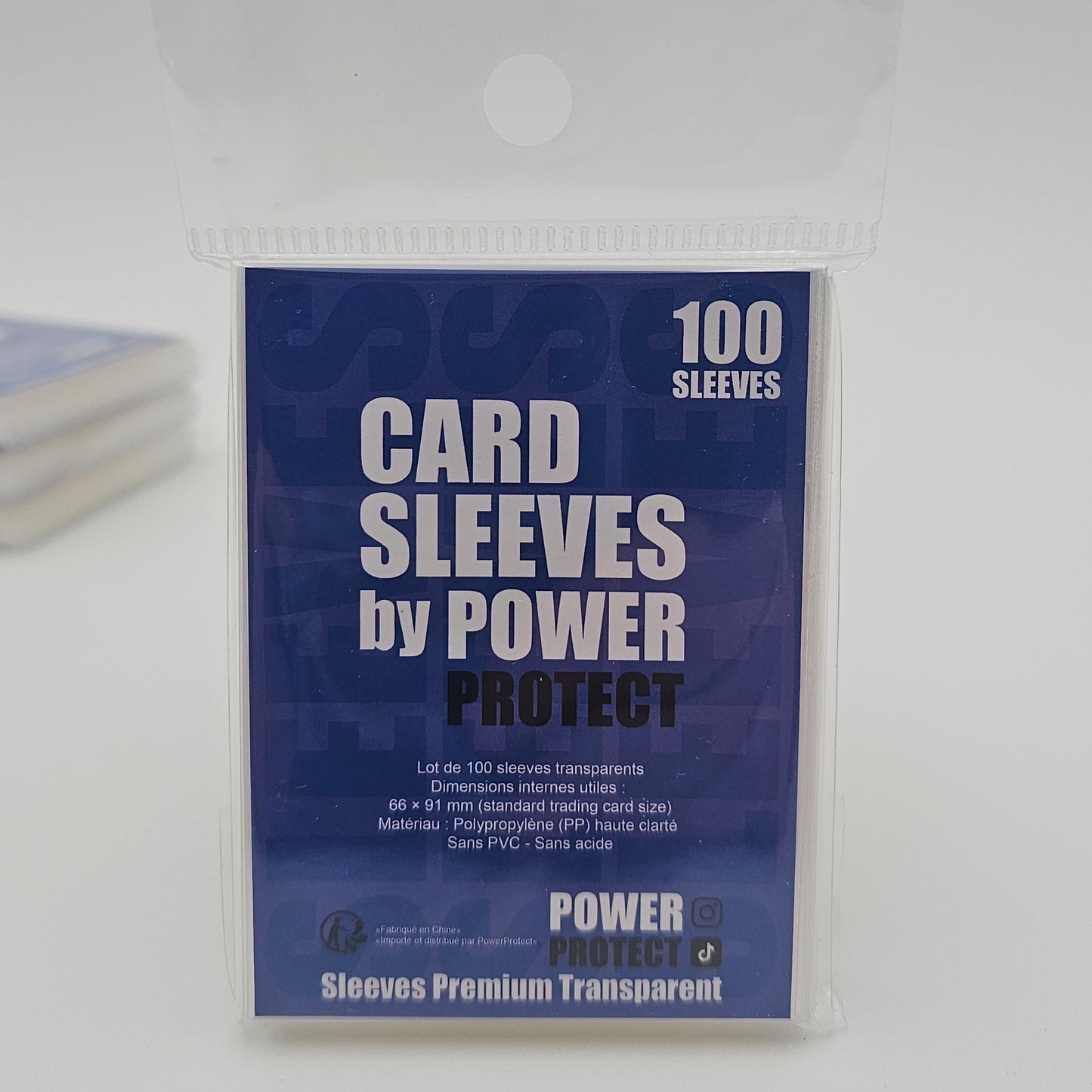 Sleeves Premium Transparent – 100 unités
